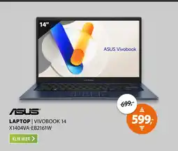 Expert Asus Vivobook 14 (X1404VA-EB2161W)x Blauw aanbieding