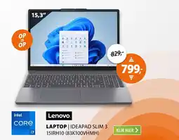 Expert Lenovo IdeaPad Slim 3 15IRH10 (83K100VHMH) aanbieding