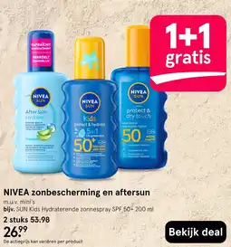 Etos Nivea zonbescherming en aftersun aanbieding