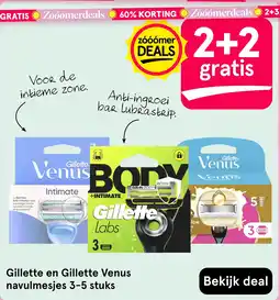 Etos Gillette en gillette venus navulmesjes aanbieding