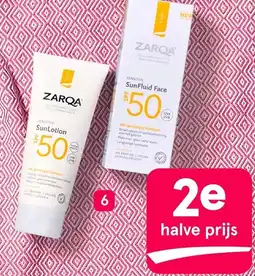 Etos ZARQA zonbescherming en aftersun aanbieding