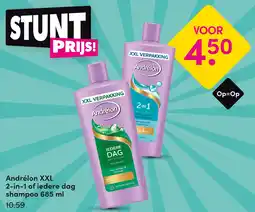 DA Andrélon XXL 2-in-1 of iedere dag shampoo 685 ml aanbieding