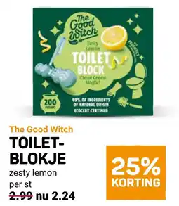 Ekoplaza The Good Witch TOILET- BLOKJE aanbieding