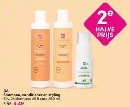 DA DA Shampoo, conditioner en styling aanbieding