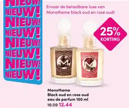 DA Monotheme Black oud en rose oud eau de parfum aanbieding