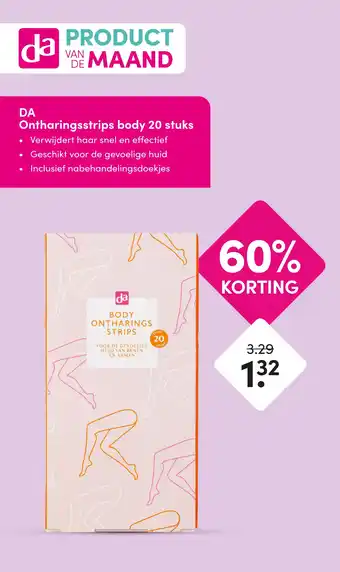 DA DA Ontharingsstrips body 20 stuks aanbieding