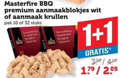 Coop Masterfire BBQ premium aanmaakblokjes wit of aanmaak krullen aanbieding