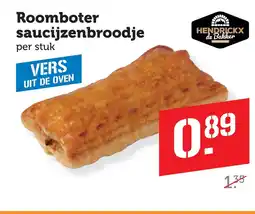 Coop Roomboter saucijzenbroodje aanbieding