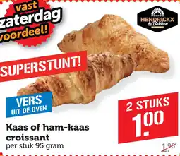 Coop Kaas of ham-kaas croissant aanbieding