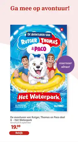 Bruna De avonturen van Rutger, Thomas en Paco deel 6 - Het Waterpark aanbieding