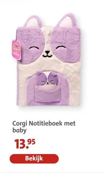 Corgi Notitieboek met baby