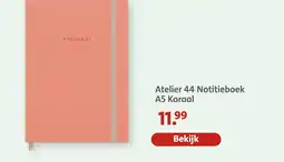Bruna Atelier 44 Notitieboek A5 Koraal aanbieding