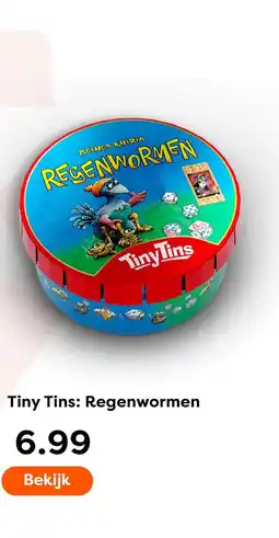 The Read Shop Tiny Tins: Regenwormen aanbieding