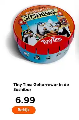 The Read Shop Tiny Tins: Geharrewar in de Sushibar aanbieding