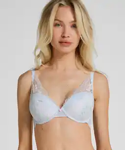 Hunkemoller Hunkemöller Voorgevormde Beugel bh Miri Blauw aanbieding