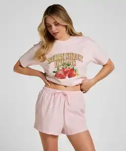 Hunkemoller Hunkemöller Short Poplin Roze aanbieding