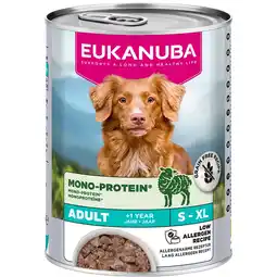 Zooplus 6x 400g Eukanuba Special Care Adult Mono-Protein mit Lamm Hundefutter nass aanbieding