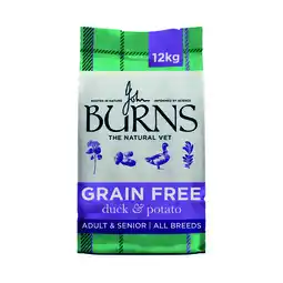 Zooplus 2x12kg Burns Sensitive graanvrij eend & Aardappel droogvoer voor honden aanbieding