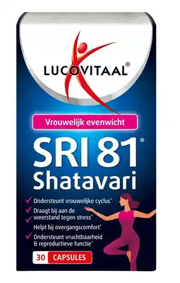 De Online Drogist Lucovitaal Sri 81 Shatavari Capsules aanbieding