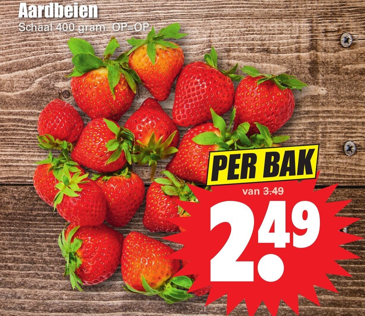 Aardbeien 400g aanbieding bij Dirk
