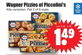 Dirk Wagner pizzies of piccolini's aanbieding