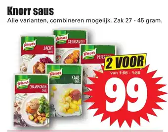 Dirk Knorr saus 27-45g aanbieding