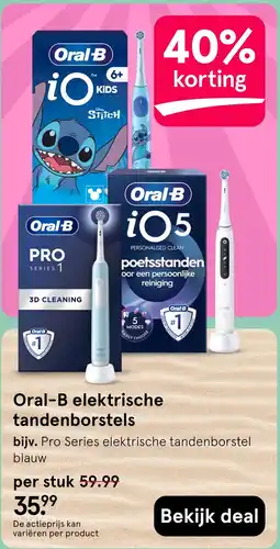 Etos Oral-B elektrische tandenborstels aanbieding