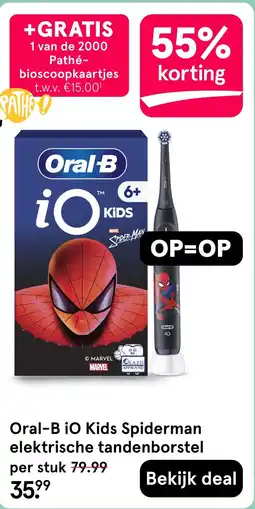 Etos Oral-B iO Kids Spiderman elektrische tandenborstel aanbieding
