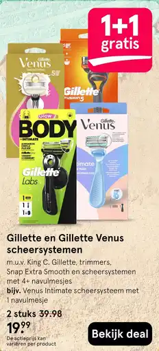 Etos Gillette en gillette venus scheersystemen aanbieding