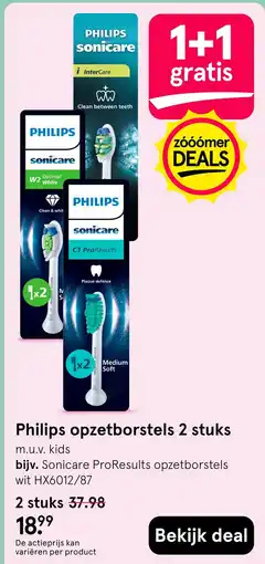 Etos Philips opzetborstels aanbieding