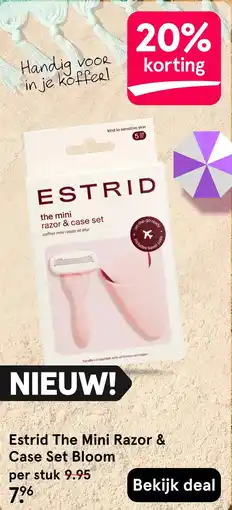 Etos Estrid The Mini Razor & Case Set Bloom aanbieding