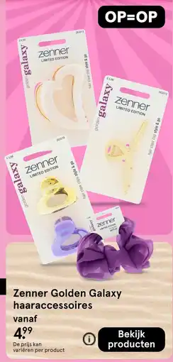 Etos Zenner Golden Galaxy haaraccessoires aanbieding