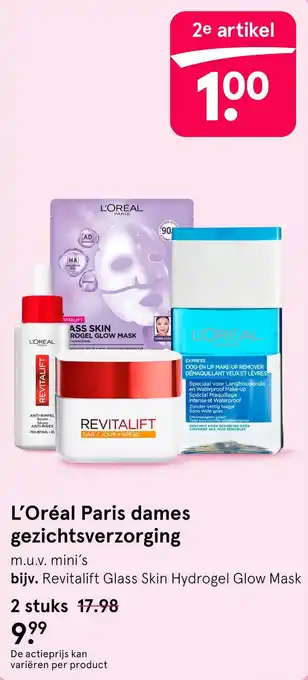 Etos L'Oréal Paris dames gezichtsverzorging aanbieding