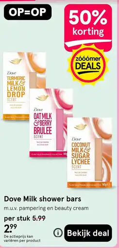 Etos Dove milk shower bars aanbieding