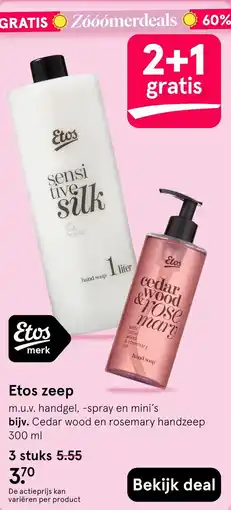 Etos Etos zeep aanbieding
