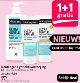 Etos Neutrogena gezichtsverzorging aanbieding