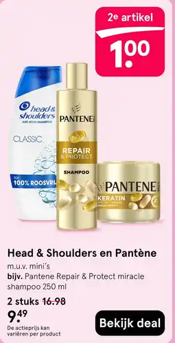 Etos Head & Shoulders en Pantène aanbieding