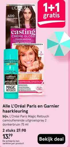 Etos Alle L'Oréal Paris en Garnier haarkleuring aanbieding