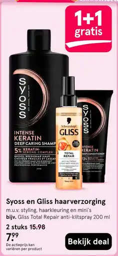 Etos Syoss en Gliss haarverzorging aanbieding