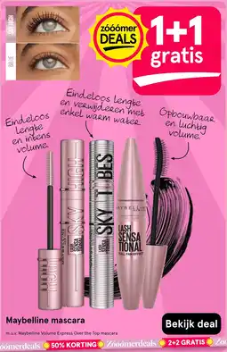 Etos Maybelline mascara aanbieding