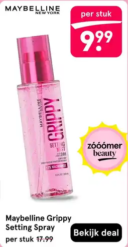 Etos Maybelline grippy setting spray aanbieding