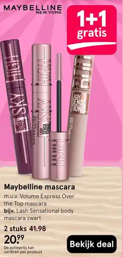 Etos Maybelline mascara aanbieding