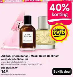 Etos Adidas, bruno banani, mexx, david beckham en gabriela sabatini aanbieding