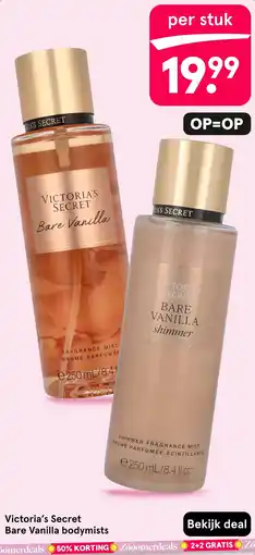 Etos Victoria's Secret Bare Vanilla bodymists aanbieding