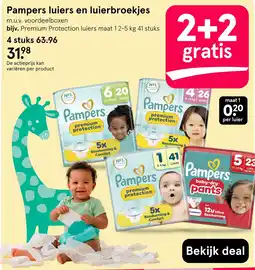 Etos Pampers luiers en luierbroekjes aanbieding