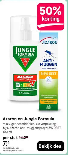 Etos Azaron en Jungle Formula aanbieding