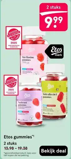 Etos Etos gummies aanbieding