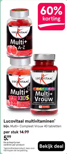 Etos Lucovitaal multivitaminen aanbieding