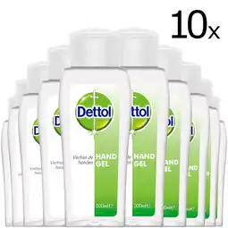 Bol.com Dettol - Handgel - Op basis van alcohol - 200ml x10 aanbieding