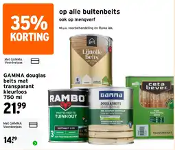 GAMMA gamma douglas beits mat transparant kleurloos aanbieding